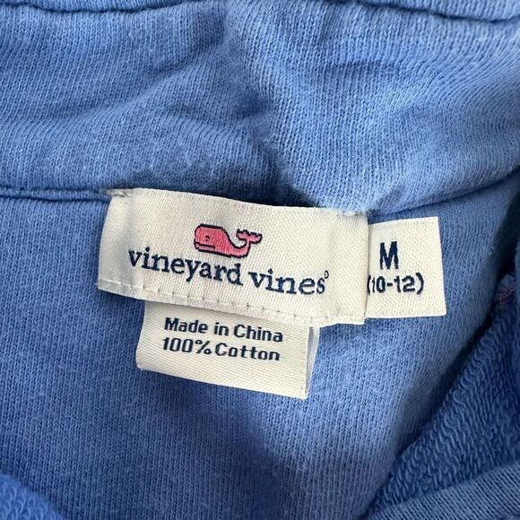 Vineyard Vines Girls Shep Shirt size Medium 10-12 Blue, Pink Seahorse design - Picture 4 of 7